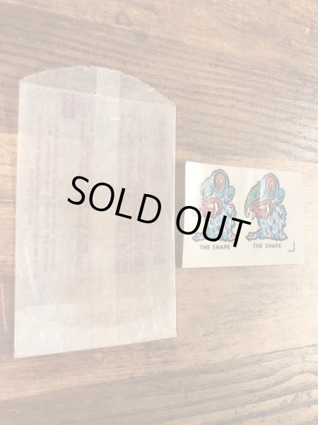 Impko社製のザシェイプの60年代ビンテージ水張りステッカー