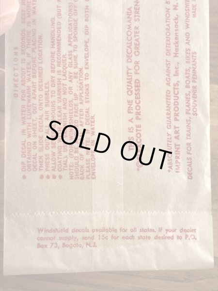 Impko社製のThe Shapeの60’sヴィンテージウォータースライドデカール