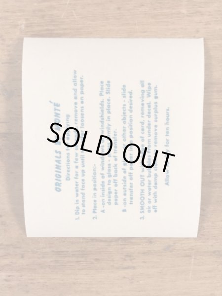 Monte'社製のライクブーの50年代ビンテージ水張りステッカー