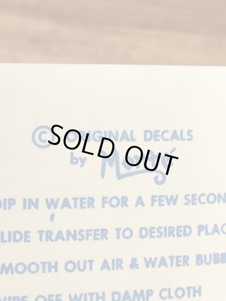 Monte社製のSplitting Headacheの50’sヴィンテージウォータースライドデカール