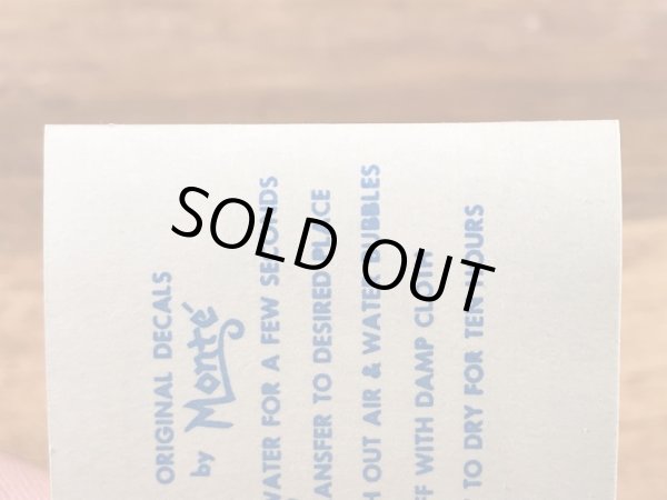 Monte社製のSplitting Headacheの50’sヴィンテージウォータースライドデカール