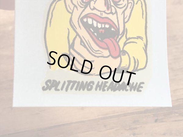 Monte社製のスプリティングヘデイクの50年代ビンテージ水張りステッカー