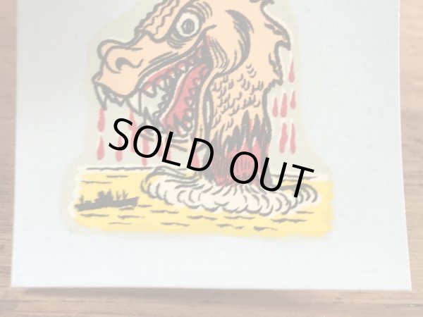 Monte'社製のシーモンスターの50年代ビンテージ水張りステッカー