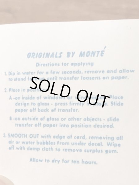 Monte'社製のライクブーの50年代ビンテージ水張りステッカー