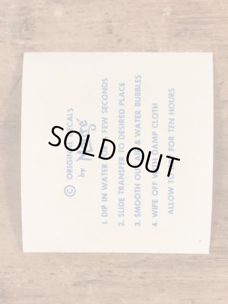 Monte社製のホットヘッドの50年代ビンテージ水張りステッカー