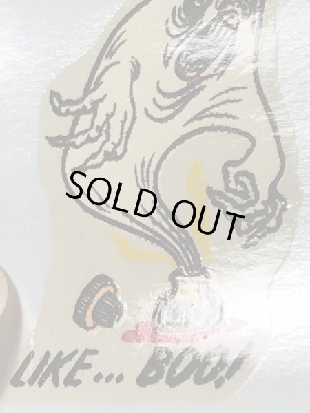 Monte'社製のライクブーの50年代ビンテージ水張りステッカー