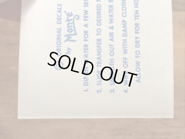 Monte'社製のSea Monsterの50’sヴィンテージウォータースライドデカール