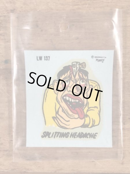 Monte社製のスプリティングヘデイクの50年代ビンテージ水張りステッカー