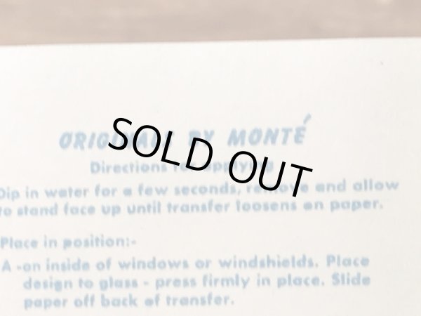 Monte'社製のLike...Boo!の50’sヴィンテージウォータースライドデカール