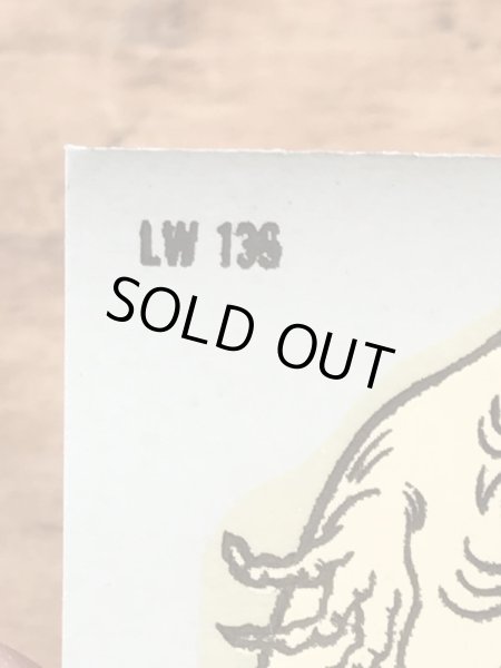 Monte'社製のライクブーの50年代ビンテージ水張りステッカー