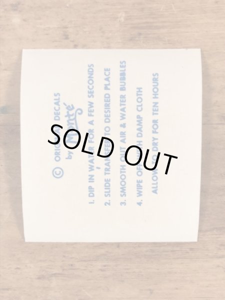 Monte社製のスプリティングヘデイクの50年代ビンテージ水張りステッカー