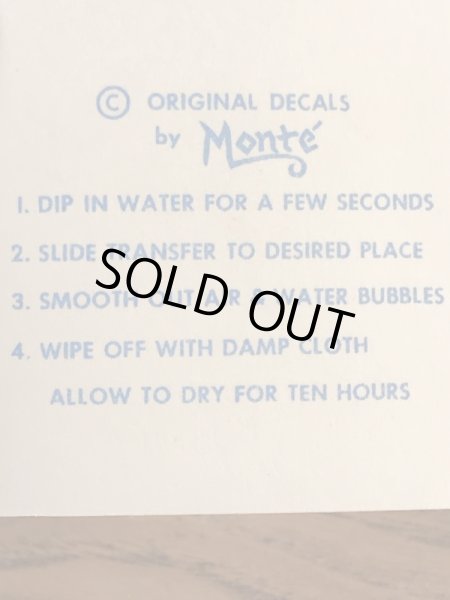 Monte社製のホットヘッドの50年代ビンテージ水張りステッカー