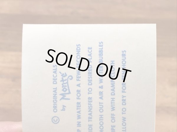 Monte'社製のシーモンスターの50年代ビンテージ水張りステッカー