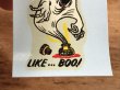 Monte'社製のLike...Boo!の50’sヴィンテージウォータースライドデカール