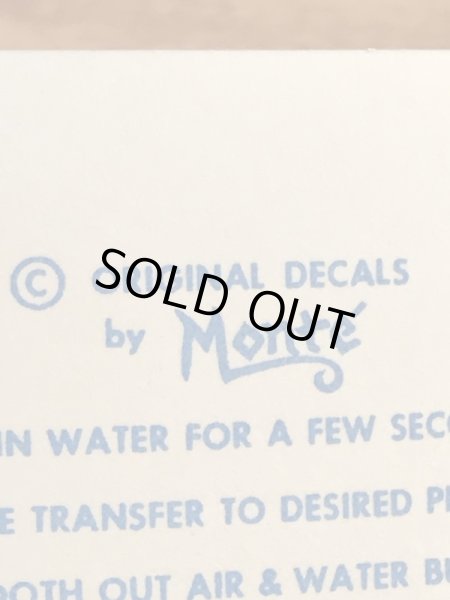 Monte'社製のシーモンスターの50年代ビンテージ水張りステッカー