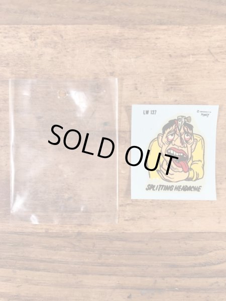 Monte社製のスプリティングヘデイクの50年代ビンテージ水張りステッカー