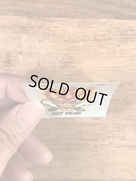 Monte社製のホットヘッドの50年代ビンテージ水張りステッカー