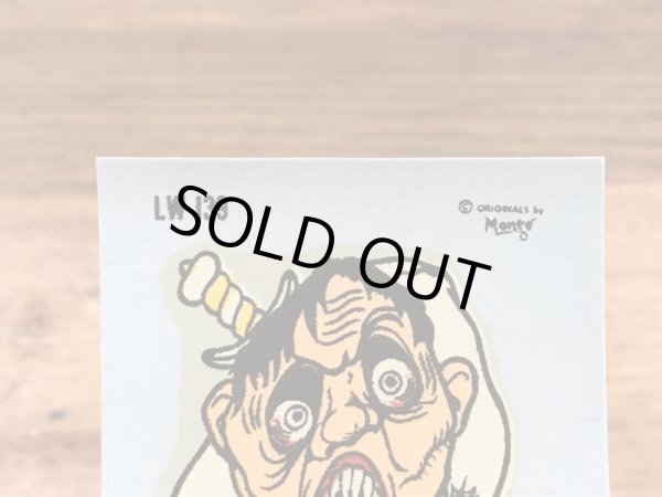 Monte社製のアアアアウチの50年代ビンテージ水張りステッカー