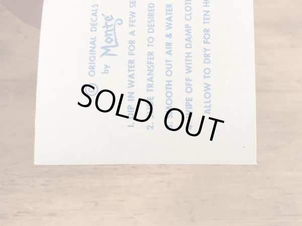 Monte社製のホットヘッドの50年代ビンテージ水張りステッカー