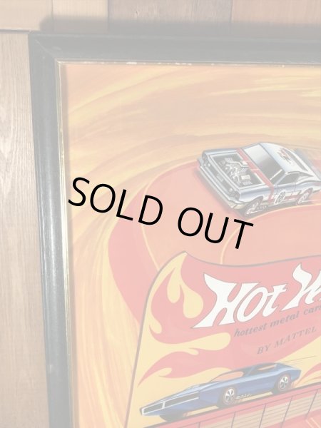 ホットウィールのレッドラインの60〜70年代ビンテージ額縁ポスター