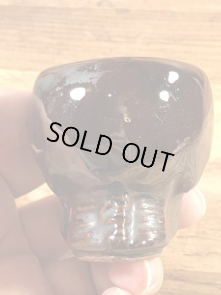 Skullのセラミック製の50’sヴィンテージショットグラス
