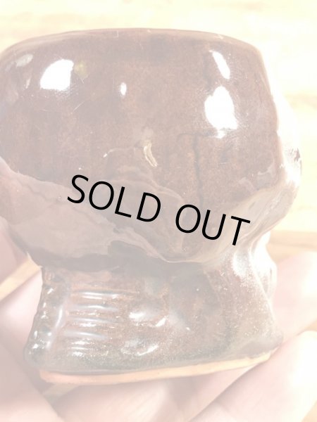 Skullのセラミック製の50’sヴィンテージショットグラス