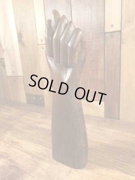 フィグサインの木彫りの70’sヴィンテージハンドサイン