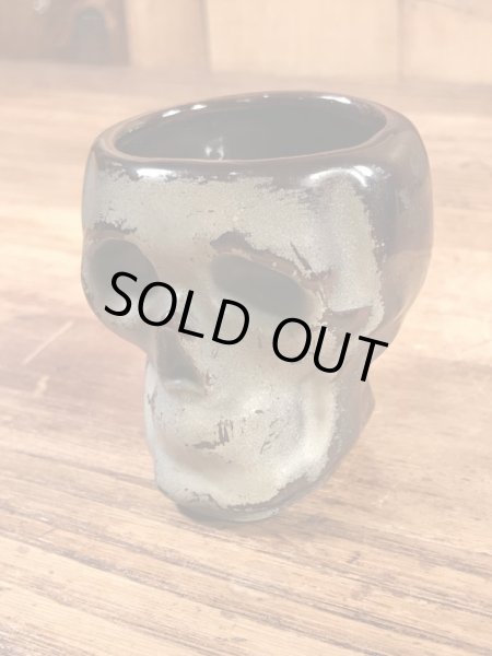 Skullのセラミック製の50’sヴィンテージショットグラス