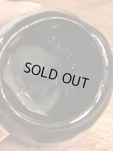 スカルの陶器製の50年代ビンテージショットグラス