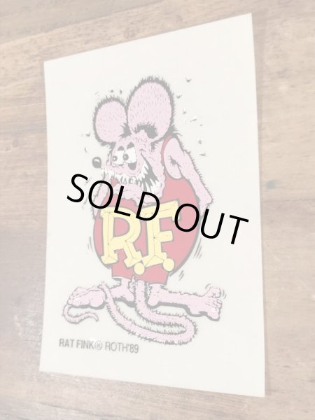 Rat Finkのビニール製の80’sヴィンテージデカール