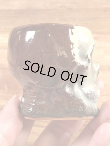 Skullのセラミック製の50’sヴィンテージショットグラス