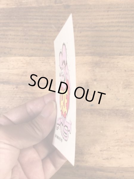 ラットフィンクのビニール製の80年代ビンテージステッカー