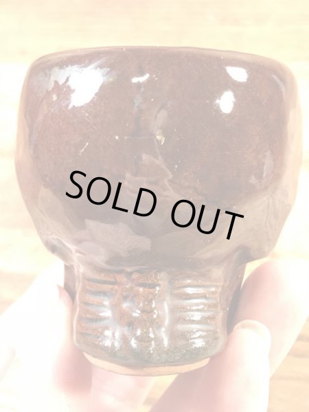 Skullのセラミック製の50’sヴィンテージショットグラス