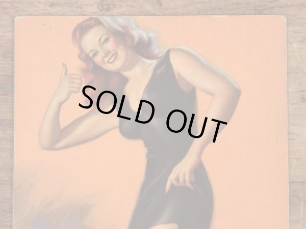 Earl Moranが描いたピンナップガールの40年代ビンテージカード