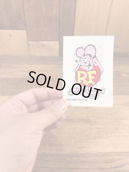 ラットフィンクのビニール製の80年代ビンテージステッカー