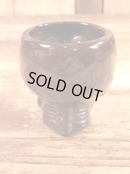 Skullのセラミック製の50’sヴィンテージショットグラス