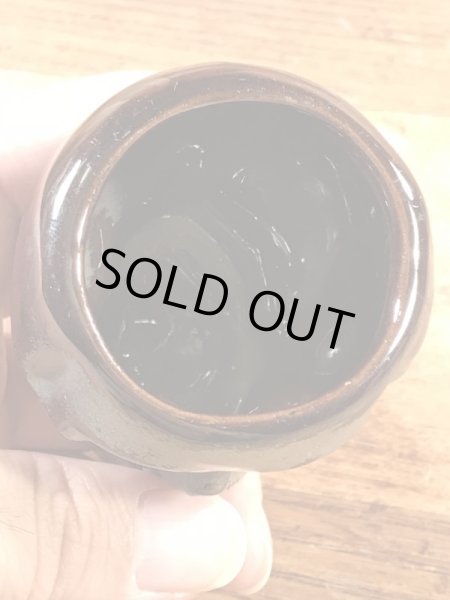 スカルの陶器製の50年代ビンテージショットグラス