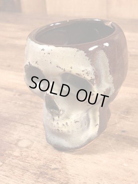 Skullのセラミック製の50’sヴィンテージショットグラス