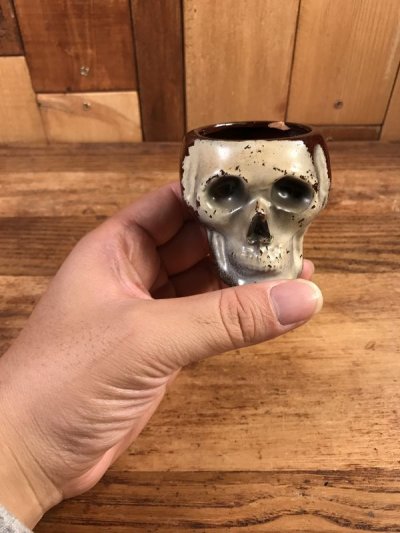 画像3: Skull Ceramic Shot Glass　スカル　ビンテージ　ショットグラス　陶器　50年代