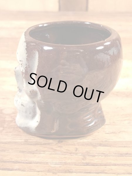 Skullのセラミック製の50’sヴィンテージショットグラス