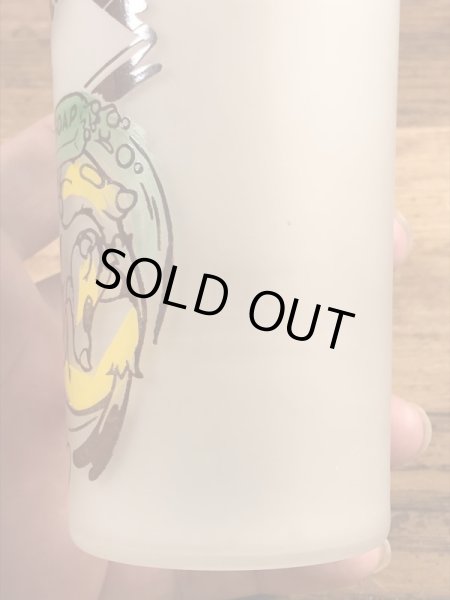 ウッドペッカーのすりガラスの60’sヴィンテージガラスコップ