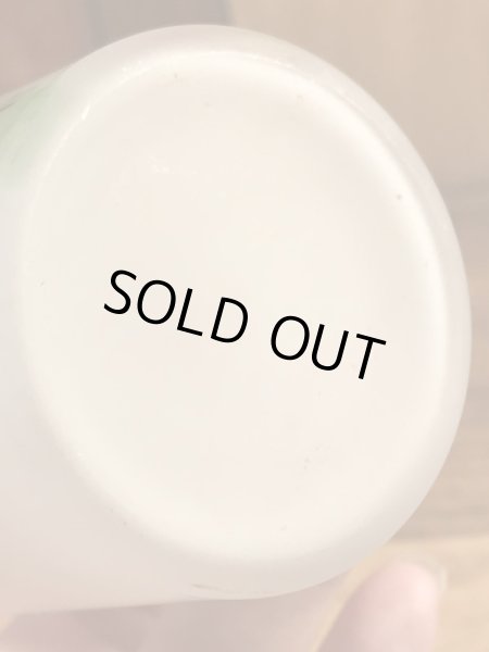 ウッドペッカーのすりガラスの60’sヴィンテージガラスコップ