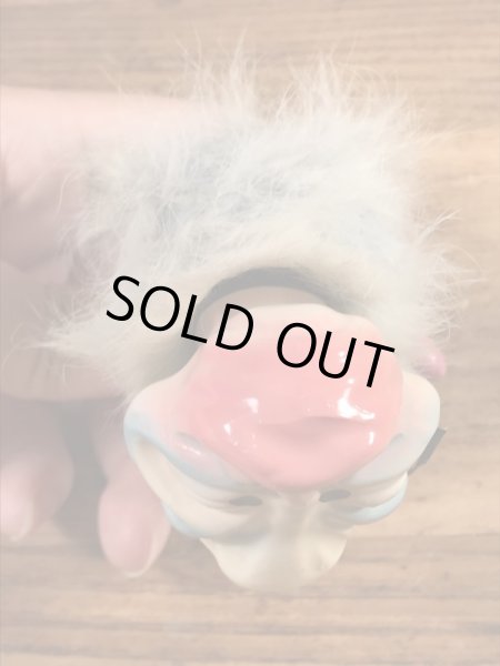 ハゲタカの陶器製の60年代ビンテージ首振り人形