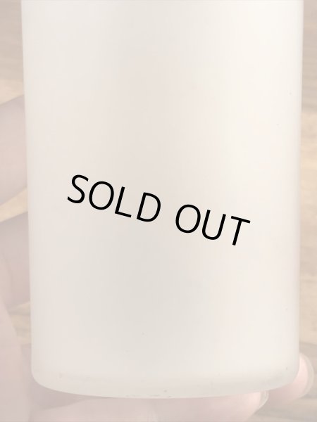 ウッドペッカーのすりガラスの60’sヴィンテージガラスコップ