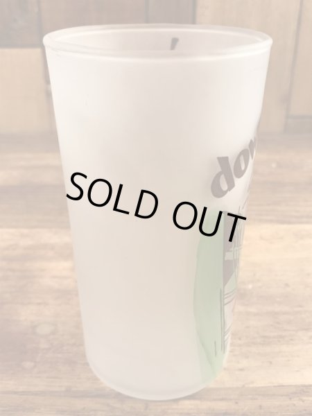 ウッドペッカーのすりガラスの60’sヴィンテージガラスコップ