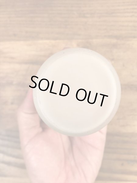 ウッドペッカーのすりガラスの60’sヴィンテージガラスコップ