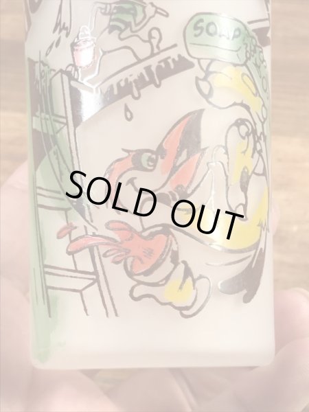 ウッドペッカーのすりガラスの60’sヴィンテージガラスコップ