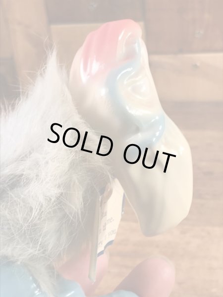 ハゲタカの陶器製の60年代ビンテージ首振り人形