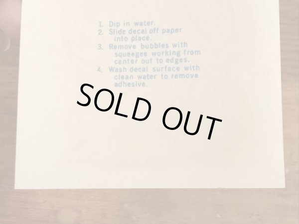 ビッグダディーエドロスのマスタングモンスターの60年代ビンテージ水張りステッカー