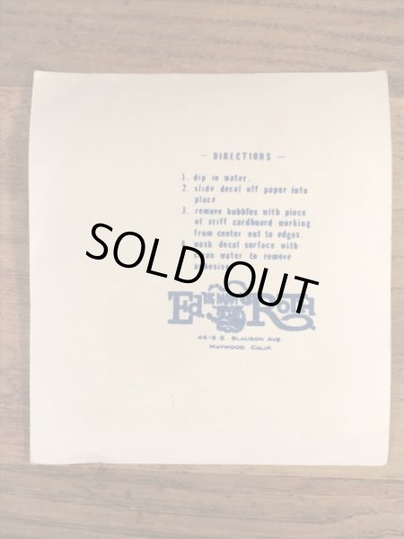 Ed “Big Daddy” RothのIron Coffinの60’sヴィンテージウォータースライドデカール